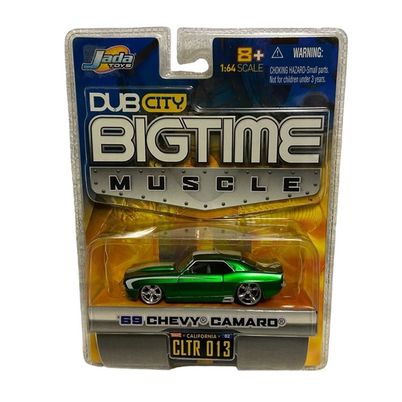 Jada Dub City BigTime Muscle 69 Chevy Camaro 1:64 Green - Picture 10 of 10